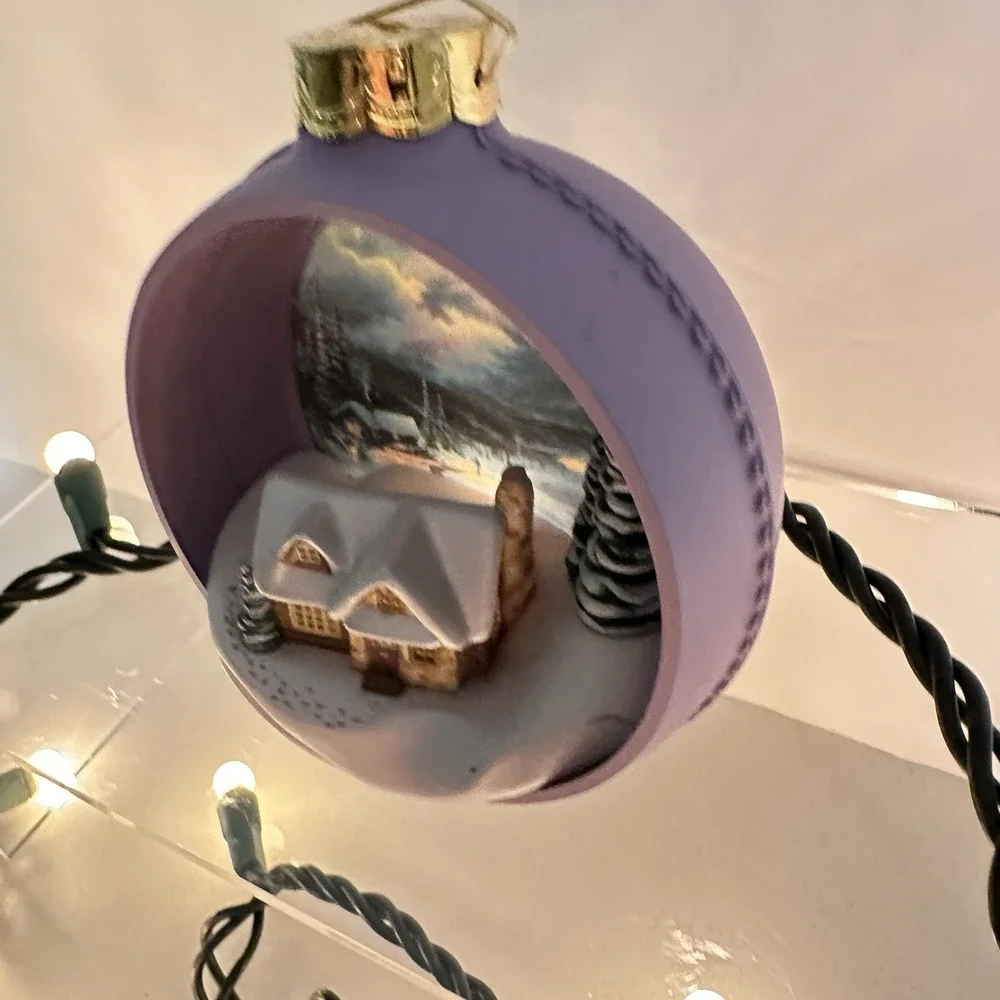 Hallmark Keepsake Christmas Ornament - The Warmth of Home - Thomas Kinkade‎ 1997